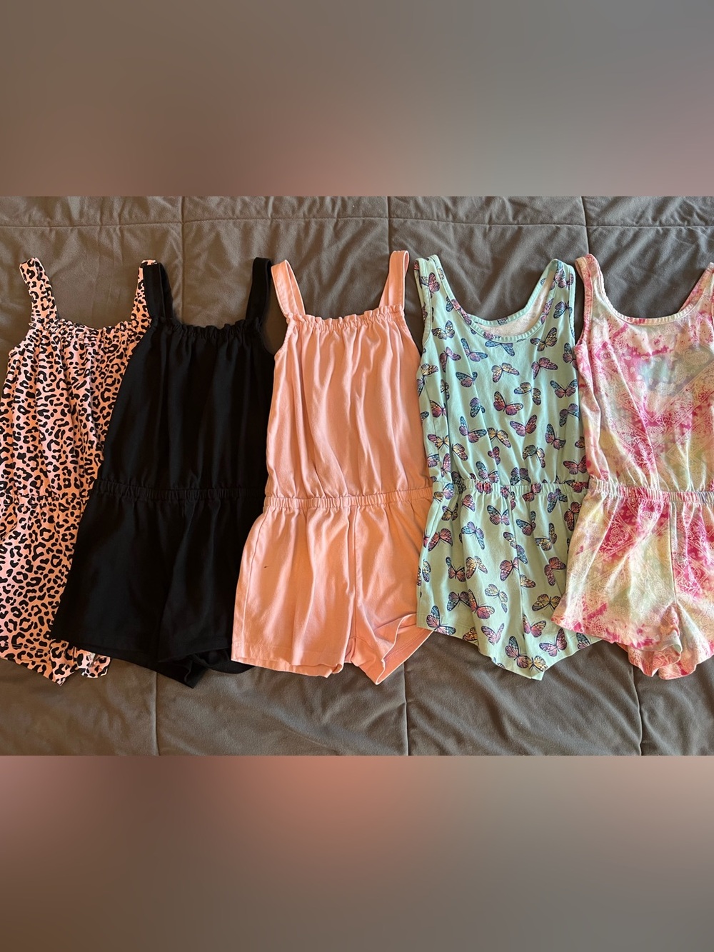 The Children's Place Girls' Cotton Rompers